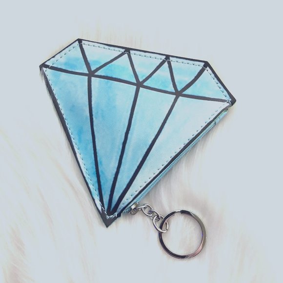 Handbags - 👽 Diamond Coin Purse with Key Ring